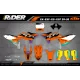 Kit adesivos moto Kit adesivos Motocross KTM SX SXF EXC - ORANGE DRIFTING