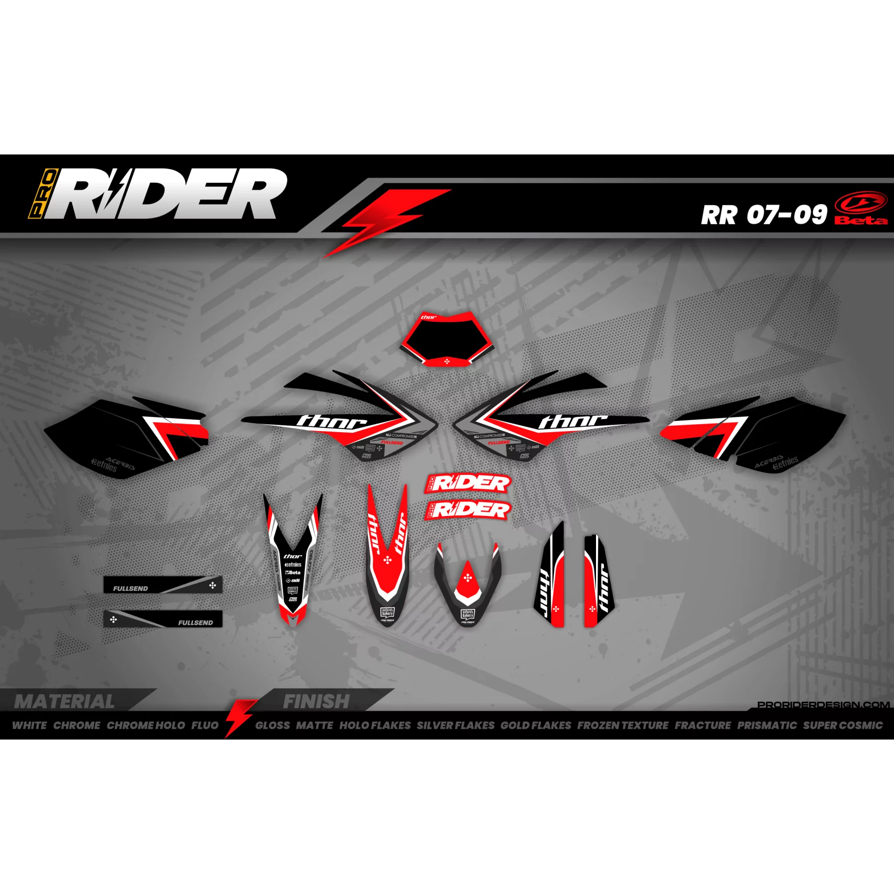 Kit déco moto Kit déco Motocross Thor fullsend