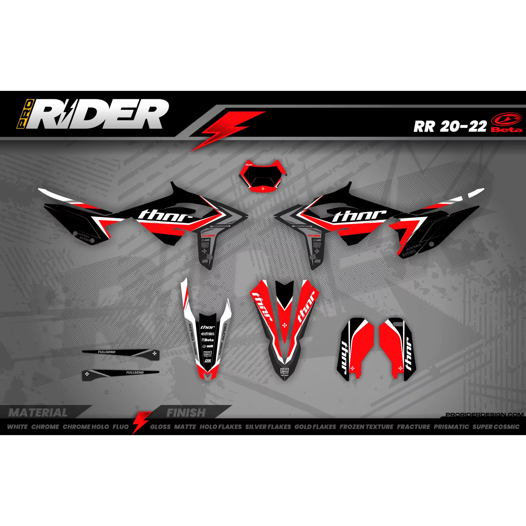 Kit déco moto Kit déco Motocross Thor fullsend