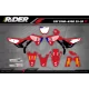 Kit adesivos moto KIT ADESIVOS Motocross HONDA | HRC RED WINGS