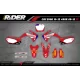 Kit adesivos moto KIT ADESIVOS Motocross HONDA | HRC RED WINGS