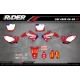 Kit adesivos moto KIT ADESIVOS Motocross HONDA | HRC RED WINGS