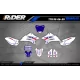 Motorrad-Dekorkit DEKOR Motocross YAMAHA PW-TTR | WHITE FLAG