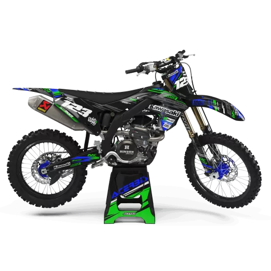 STICKERSET motor Stickerset Motocross KAWASAKI JUST1 BLACK