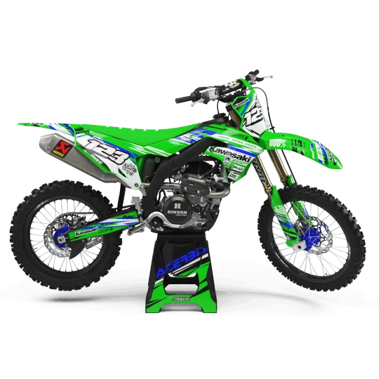 STICKERSET motor Stickerset Motocross KAWASAKI JUST1 BLUE