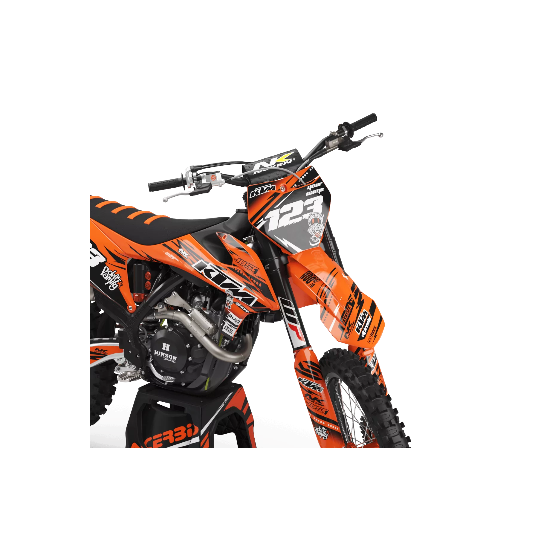 DEKOR Moto Dekor Motocross KTM JUST1 ORANGE