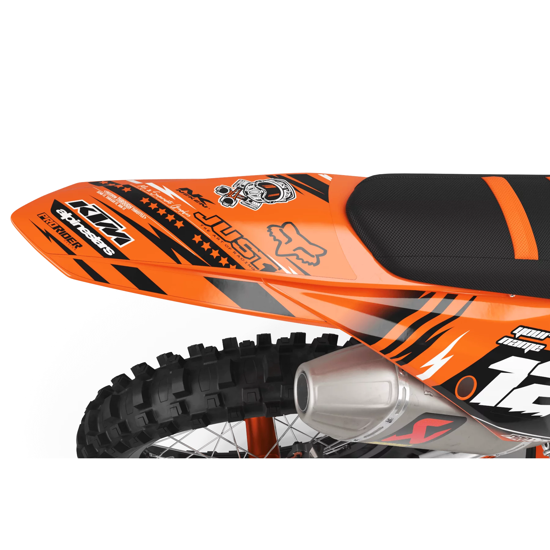 DEKOR Moto Dekor Motocross KTM JUST1 ORANGE
