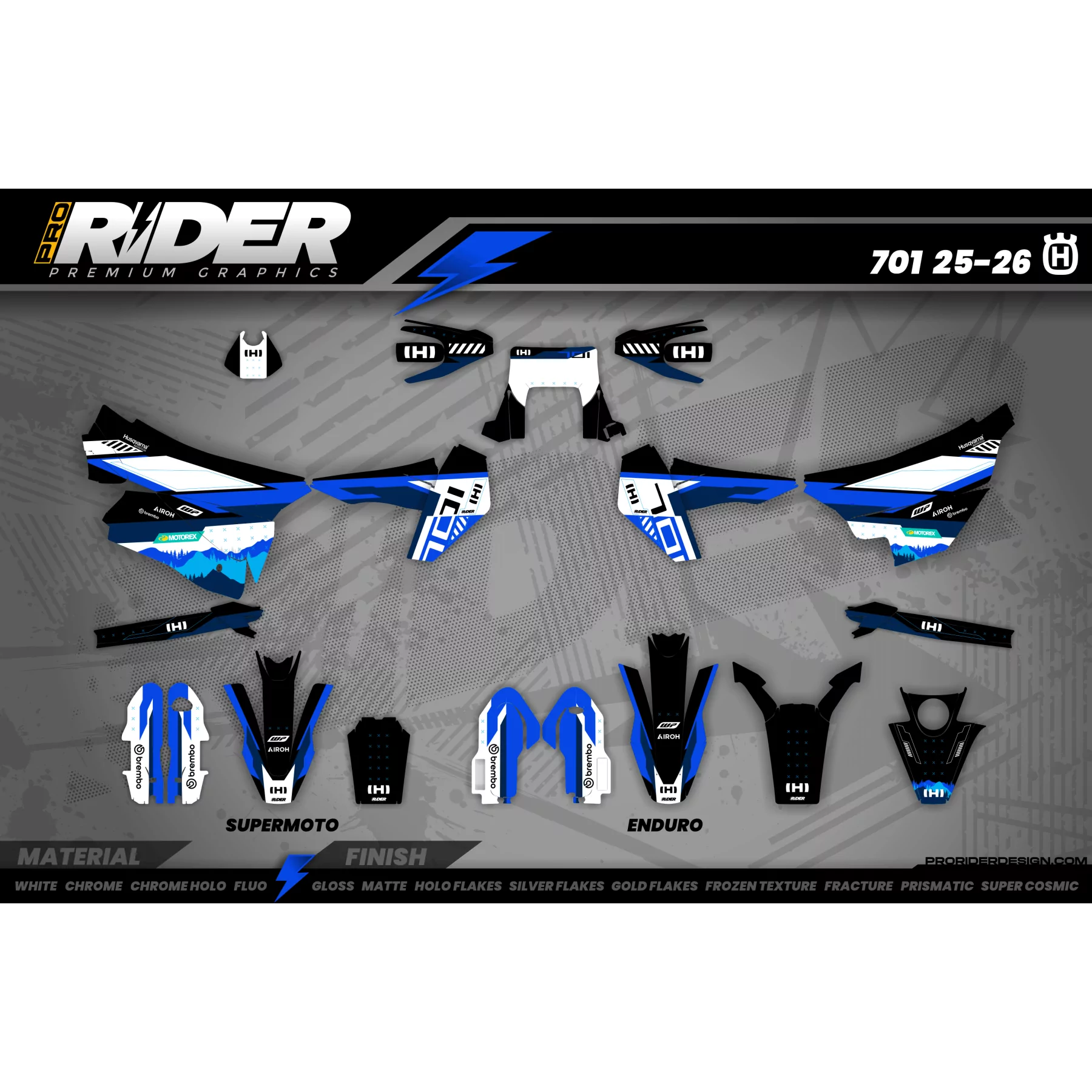 Moto stickerset Stickerset 701 HUSQVARNA | VANTAK