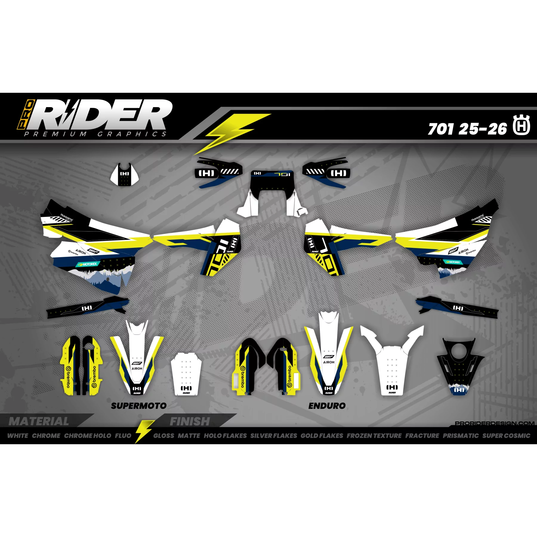 Moto stickerset Stickerset 701 HUSQVARNA | VARRAX