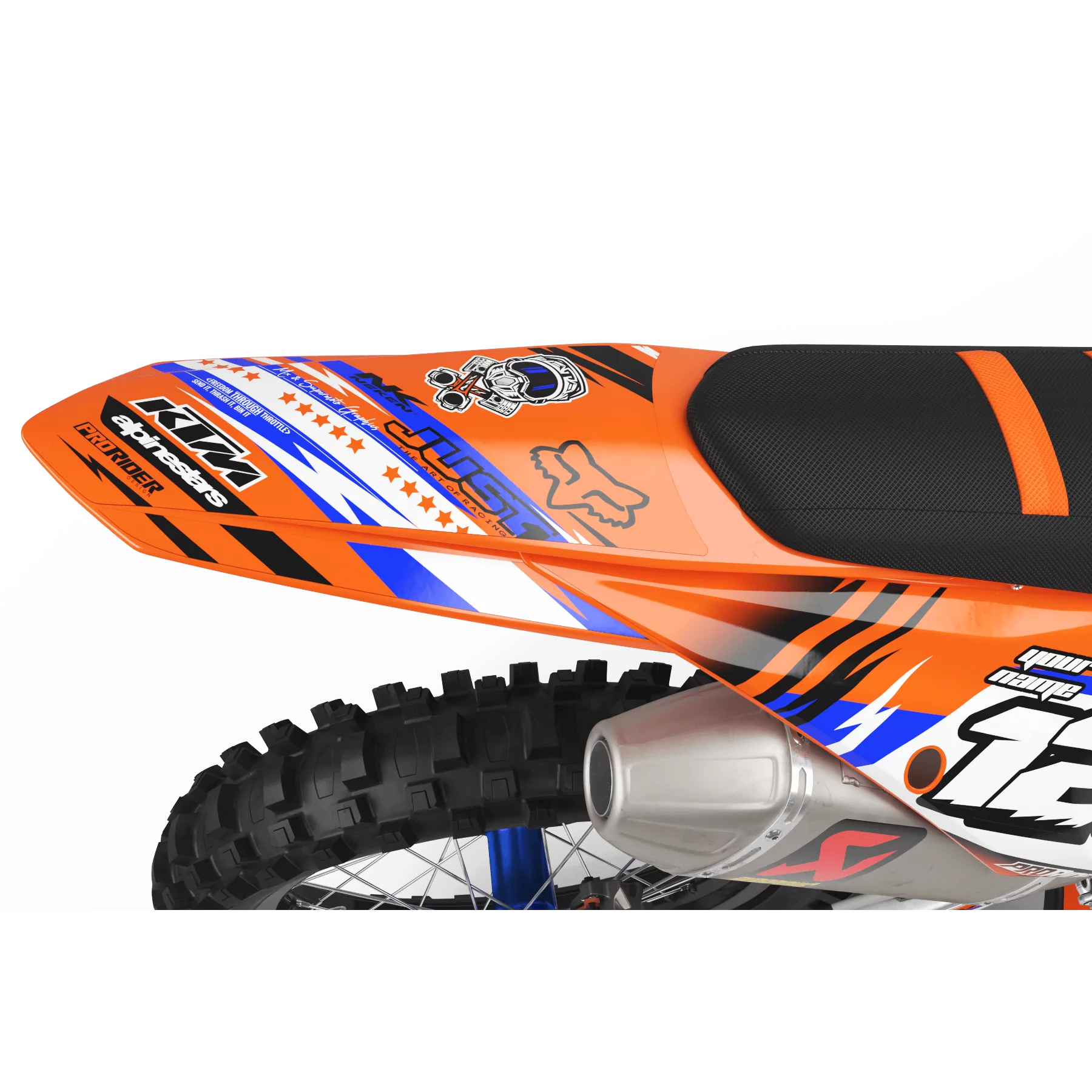 DEKOR Moto Dekor Motocross KTM JUST1 BLUE