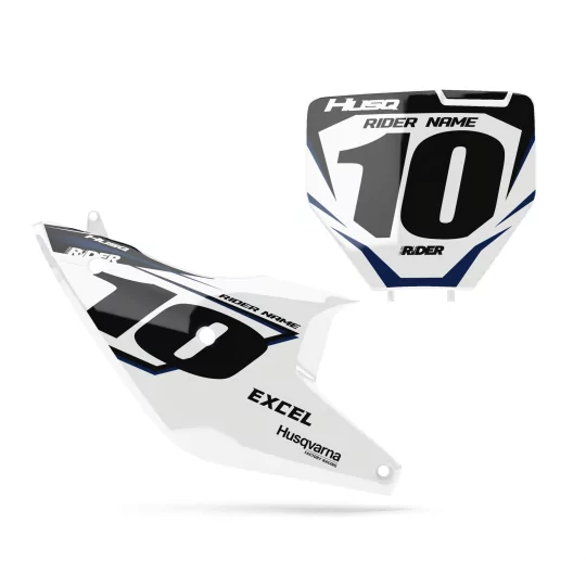 GRAFICHE moto Grafiche FONDI TARGA PERSO HUSQVARNA Ivan White Black