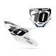 Motorstickerset Stickerset NUMMERBORDACHTERGRONDEN PERSO HUSQVARNA Ivan White Black