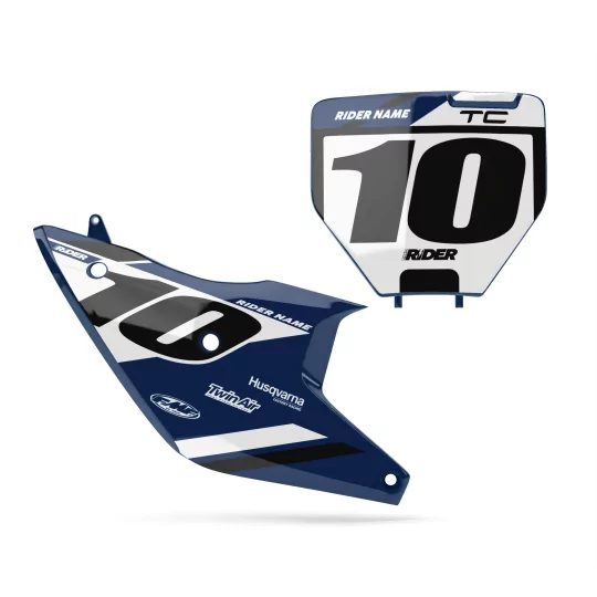 GRAFICHE moto Grafiche FONDI TARGA PERSO HUSQVARNA Alkar Blue