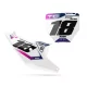 Motorcycle GRAPHICS Graphics NUMBER PLATE BACKGROUNDS CUSTOM HUSQVARNA Albax Pink White