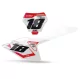Kit adesivos moto KIT ADESIVOS FUNDOS DE PLACAS PERSO GASGAS Kartex White Red