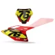 GRAPHICS Motorcycle GRAPHICS CUSTOM NUMBER PLATE BACKGROUNDS GASGAS Blast Red Yellow