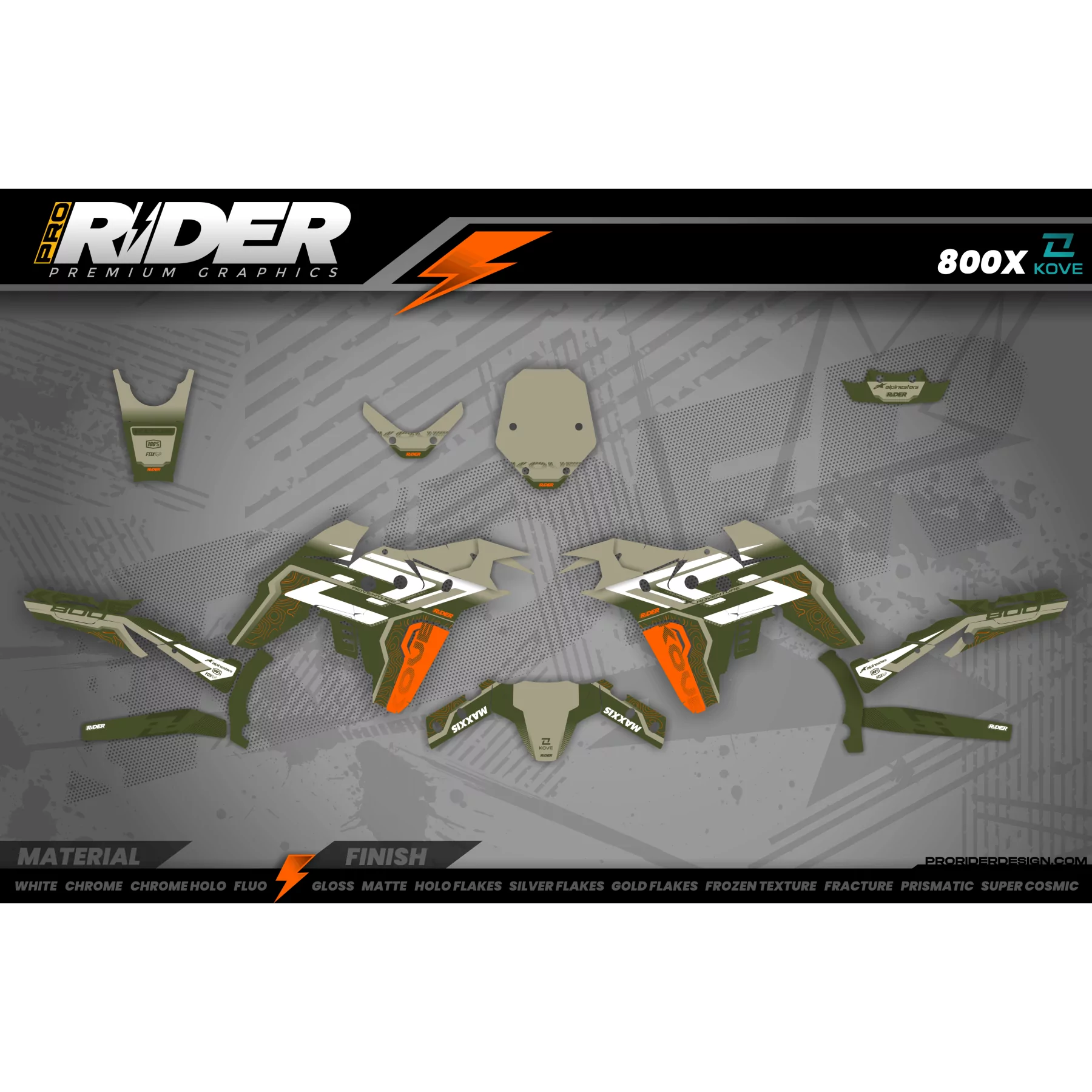 Stickerset moto Stickerset KOVE 800 / 510 / 450 Rally | Vaxpen