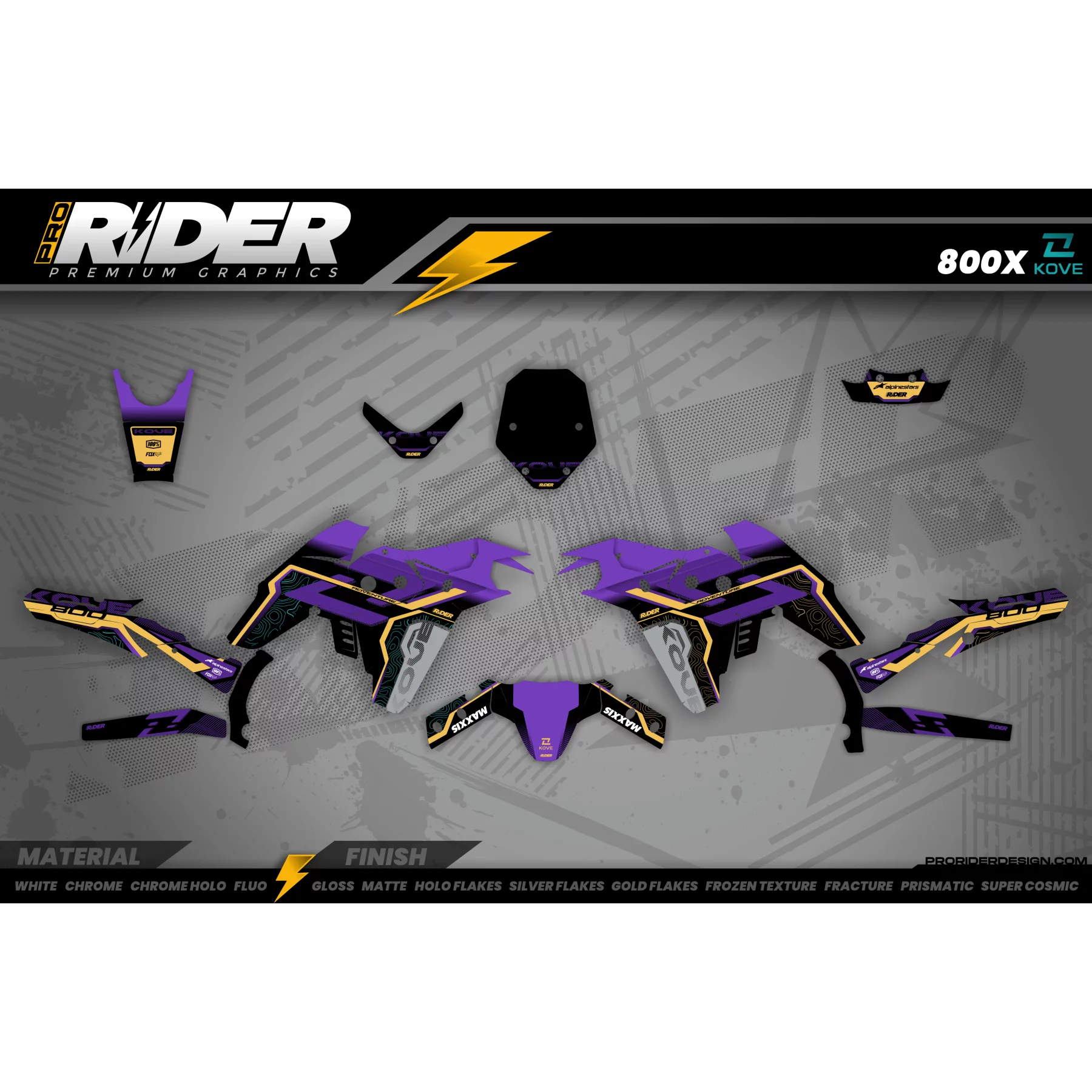 Stickerset moto Stickerset KOVE 800 / 510 / 450 Rally | Kalanj