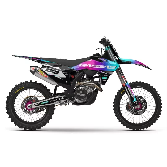 Kit adesivos moto KIT ADESIVOS MOTOCROSS GASGAS GRADIENT PULSE