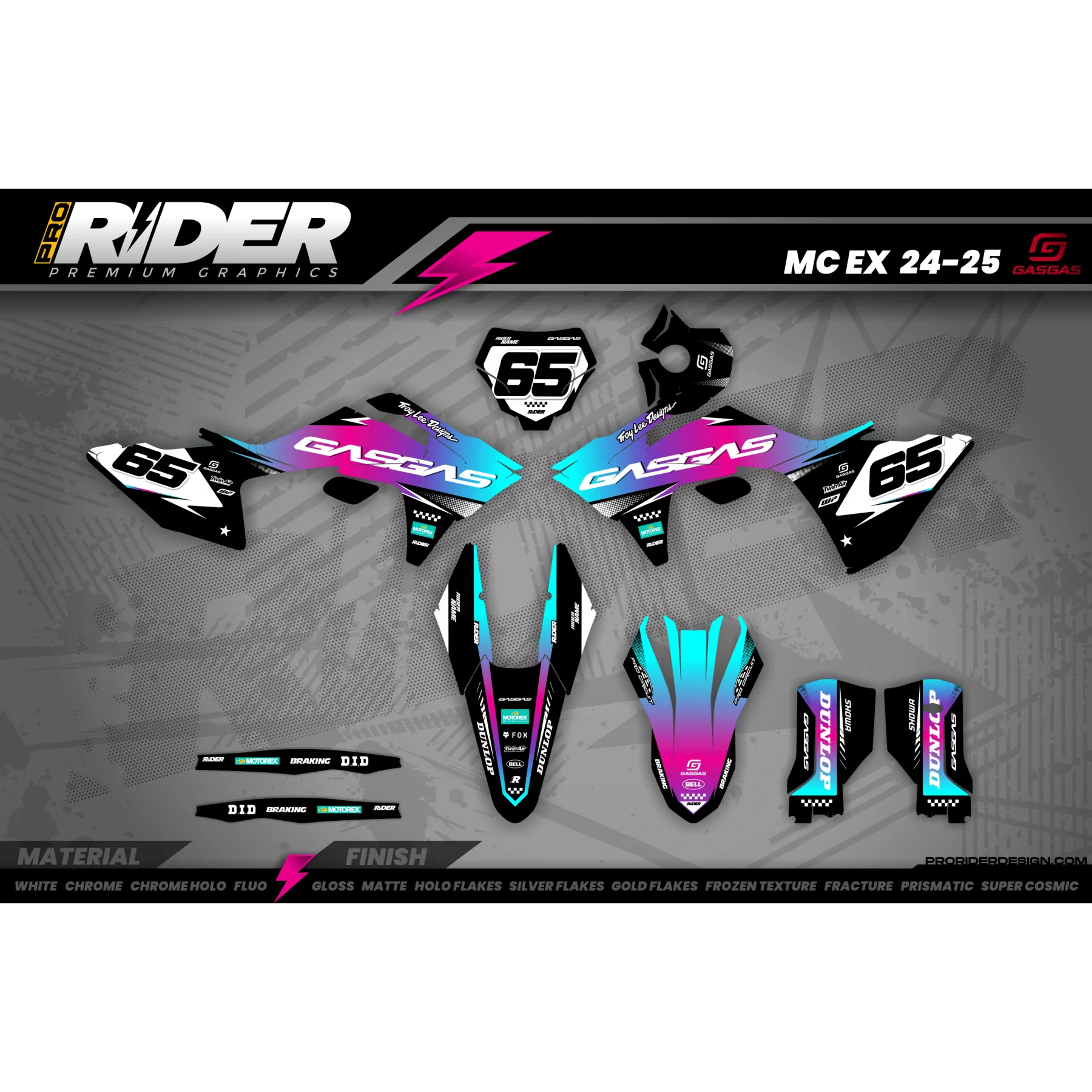 grafiche moto Grafiche MOTOCROSS GASGAS GRADIENT PULSE