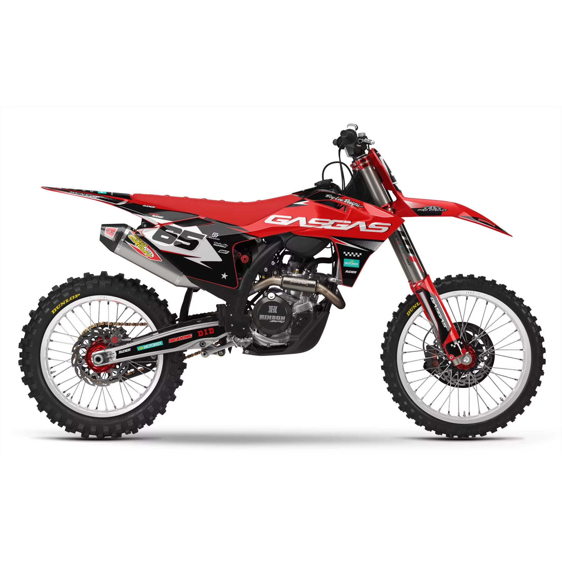 Stickerset moto STICKERSET MOTOCROSS GASGAS RED PULSE
