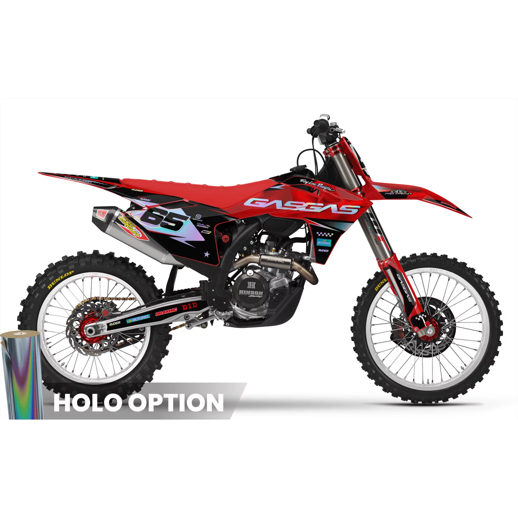 Kit adhesivos moto KIT ADHESIVOS MOTOCROSS GASGAS RED PULSE