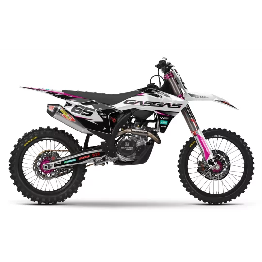 Kit adesivos moto KIT ADESIVOS MOTOCROSS GASGAS WHITE PULSE