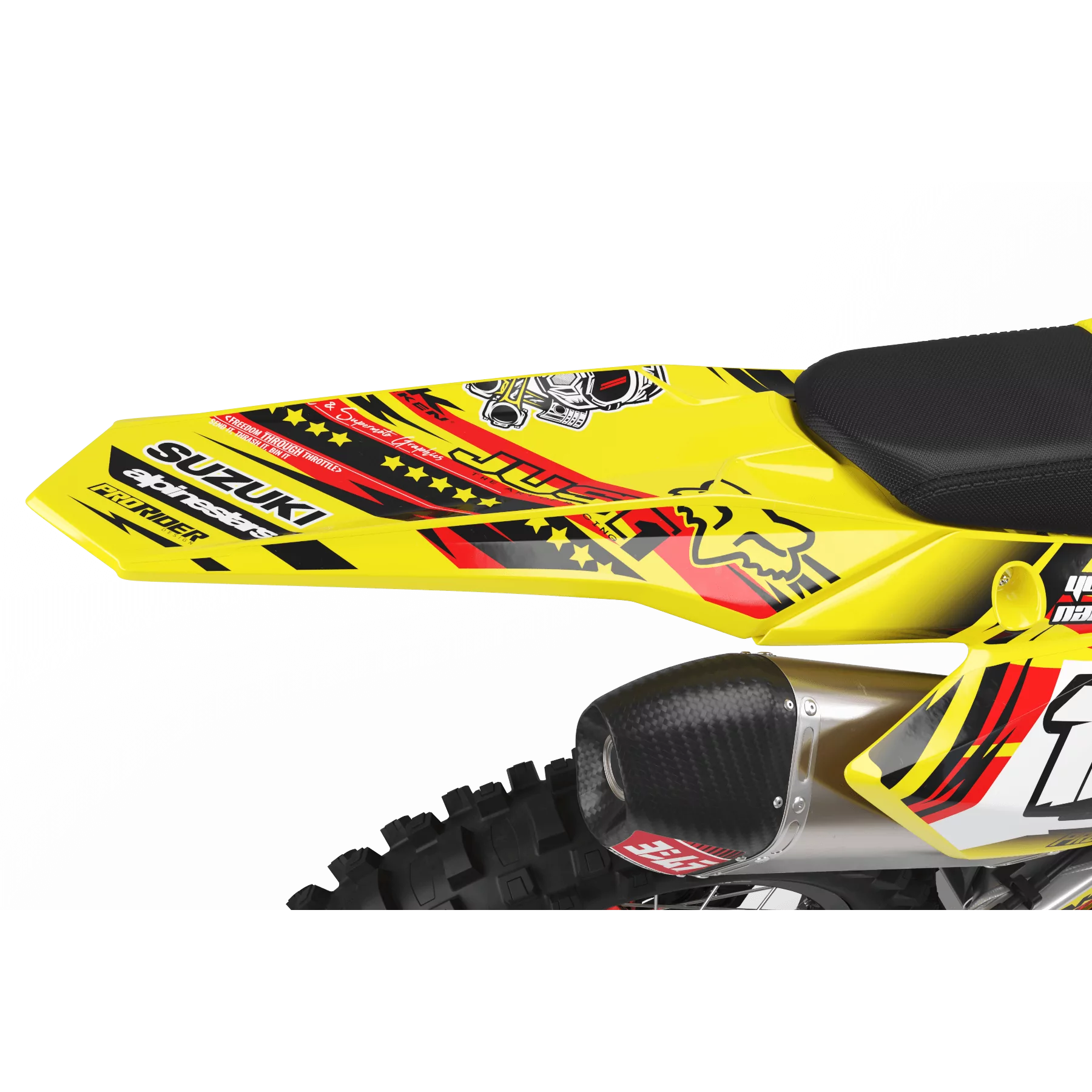 Kit adesivos moto KIT ADESIVOS Motocross SUZUKI JUST1 RED