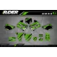 Stickerset moto STICKERSET Motocross KAWASAKI JUST1 GREEN