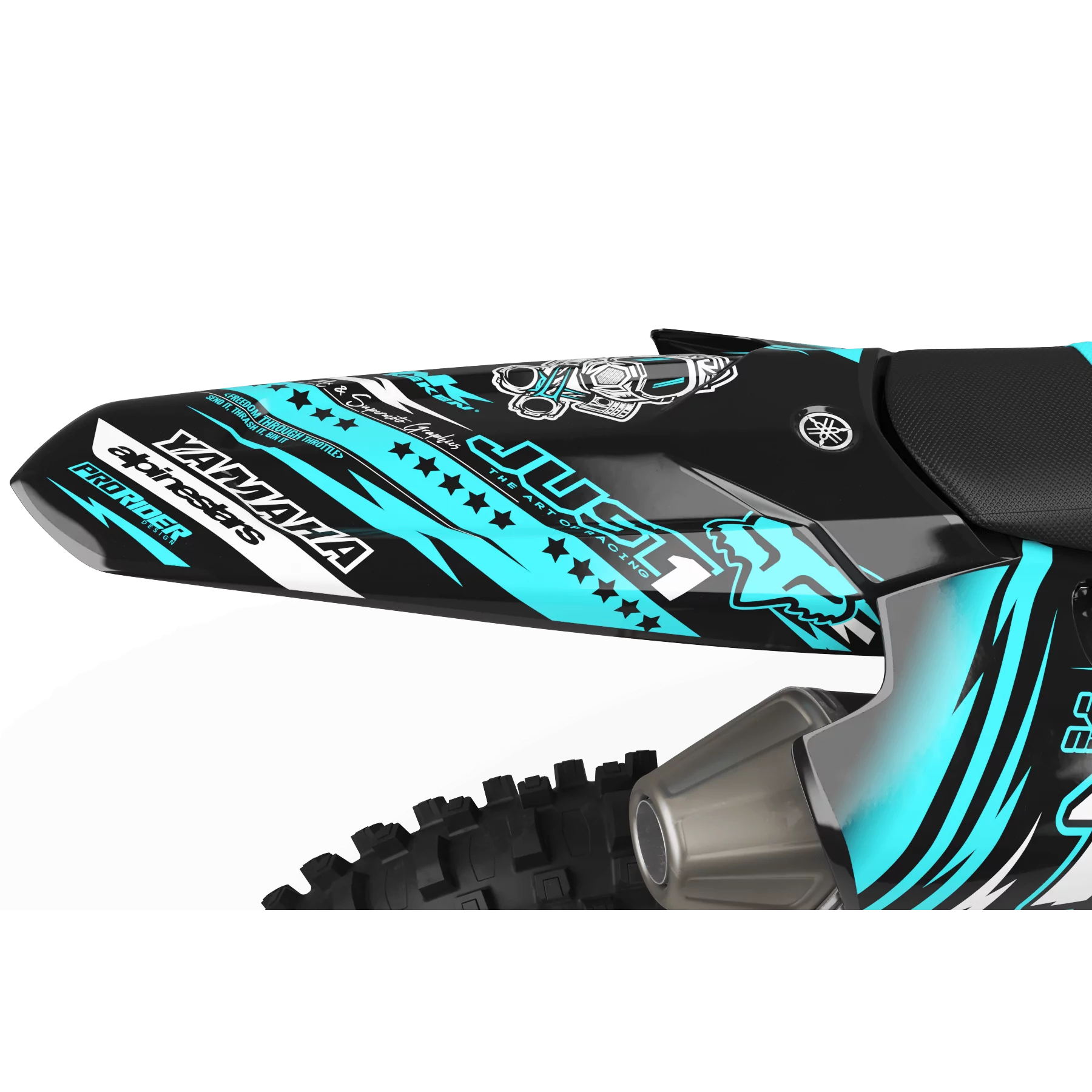 Kit adesivos moto KIT ADESIVOS Motocross YAMAHA YZ YZF... JUST1 TEAL