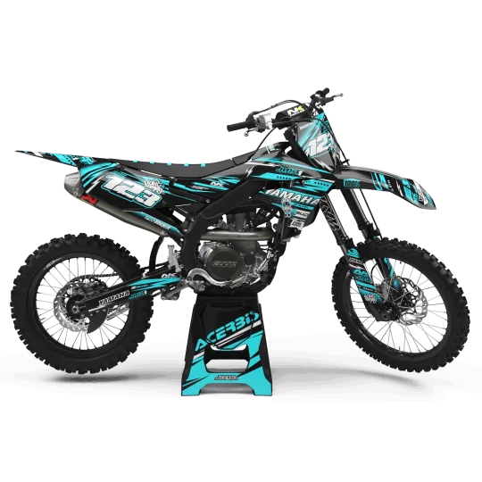 STICKERSET motorstickers Stickerset Motocross YAMAHA YZ YZF... JUST1 TEAL