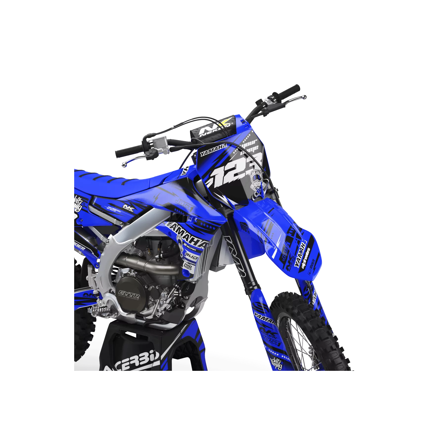 GRAPHICS moto Graphics Motocross YAMAHA YZ YZF... JUST1 blue