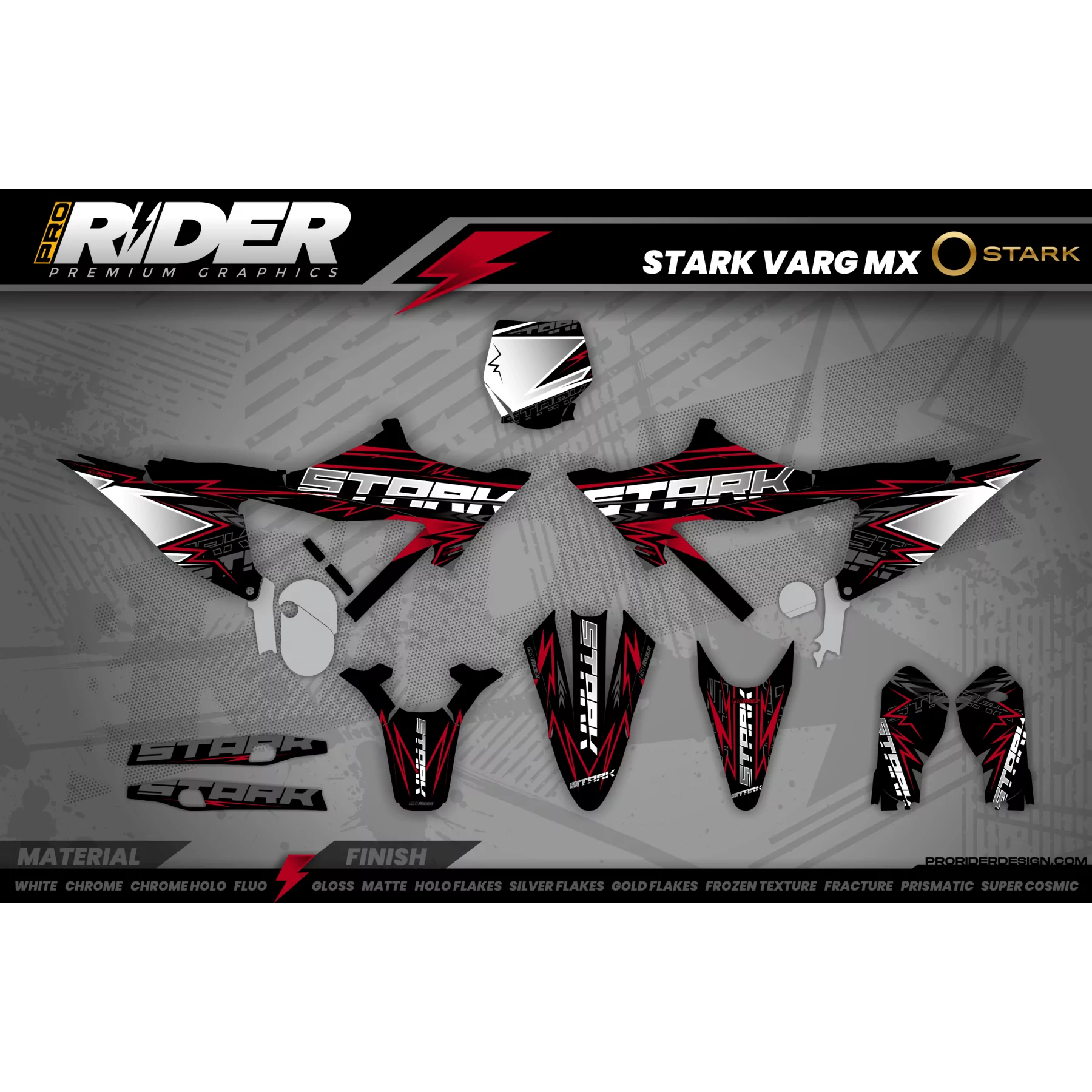 Motorrad-Dekorkit Dekor Motocross STARK FUTURE | Outlax