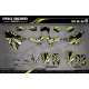 Kit adesivos moto KIT ADESIVOS Motocross ALPINESTARS amarelo (ref:prda4e)