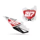 Motorstickerset STICKERSET NUMMERBORDACHTERGRONDEN PERSO KAWASAKI Pulse Series Red