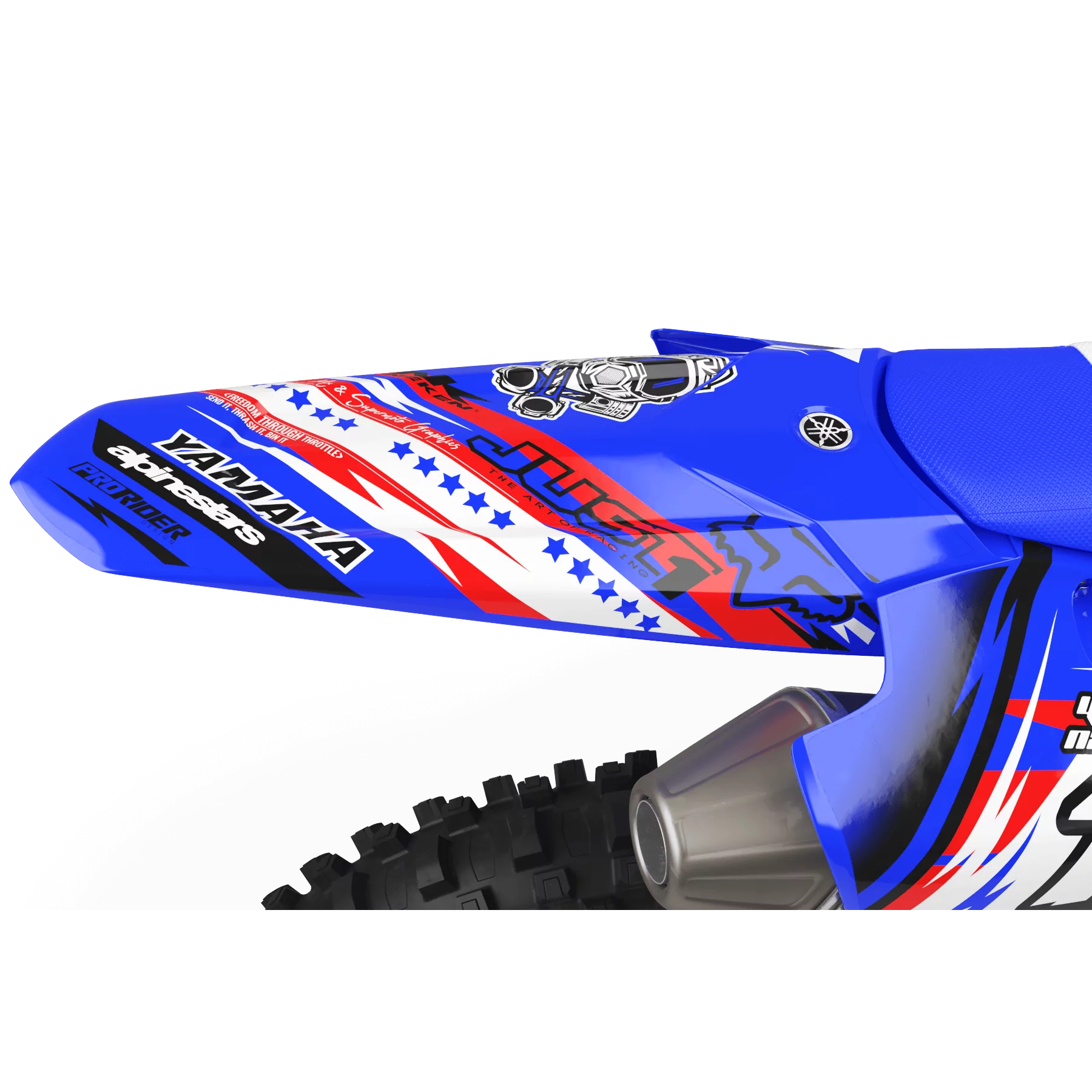 GRAPHICS moto Graphics YAMAHA YZ YZF... JUST1 red
