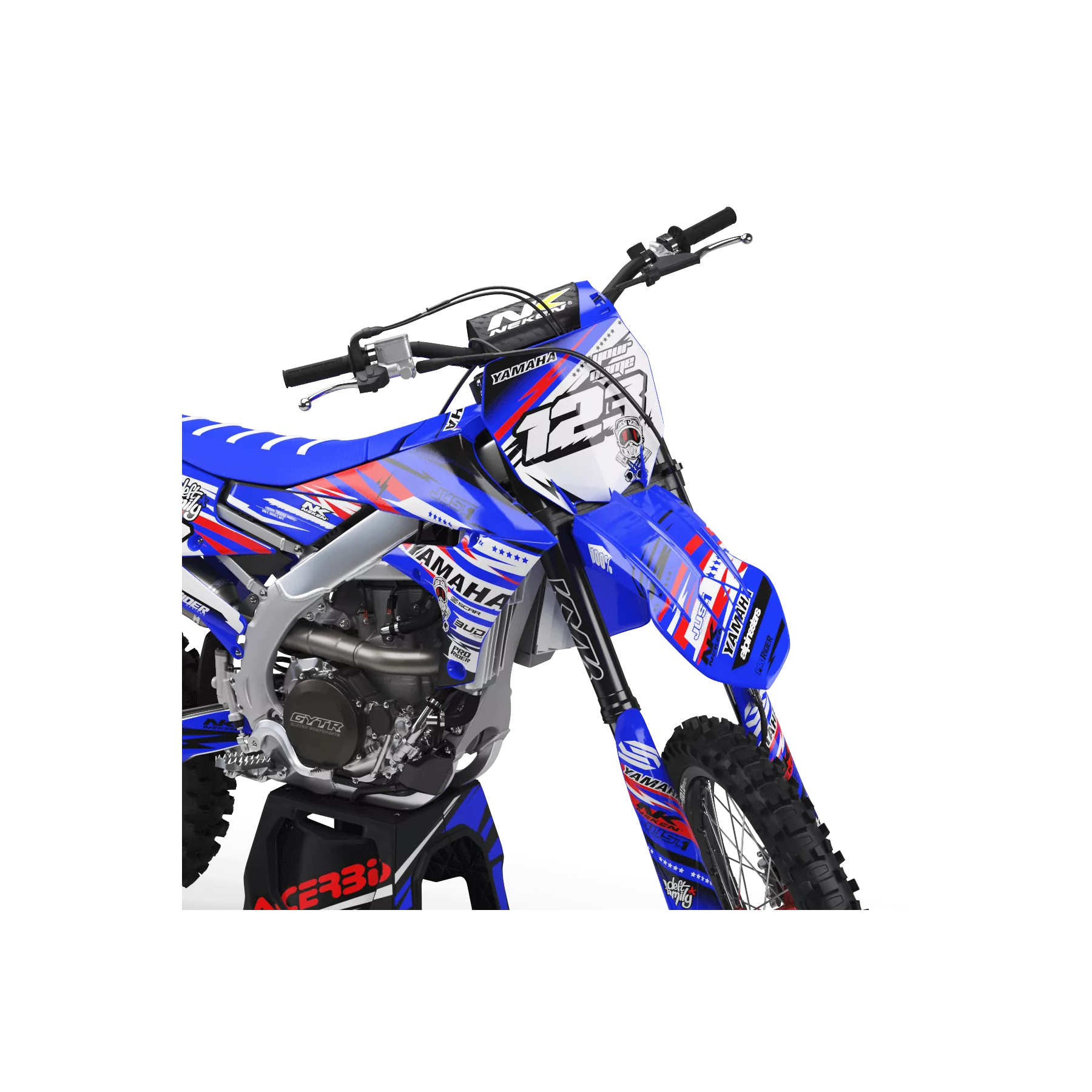 Kit adesivos moto KIT ADESIVOS YAMAHA YZ YZF... JUST1 red