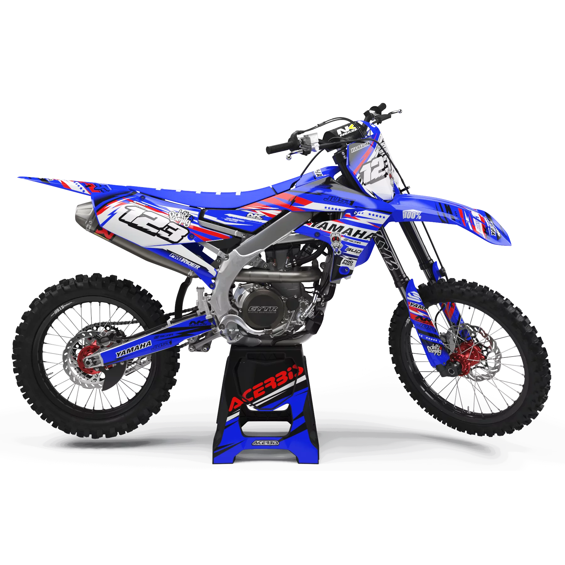 GRAPHICS moto Graphics YAMAHA YZ YZF... JUST1 red