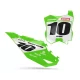 Motorrad Dekor DEKOR NUMMERNSCHILDER HINTERGRUND PERSO KAWASAKI Bands White Green