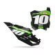 Moto graphics GRAPHICS NUMBER PLATES PERSO KAWASAKI Bands Black