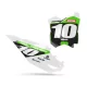 Stickerset moto STICKERSET NUMMERPLAAT ACHTERGROND PERSO KAWASAKI Bands Black White