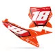 Stickerset moto STICKERSET NUMMERPLAAT ACHTERGRONDEN PERSO KTM PEAKS