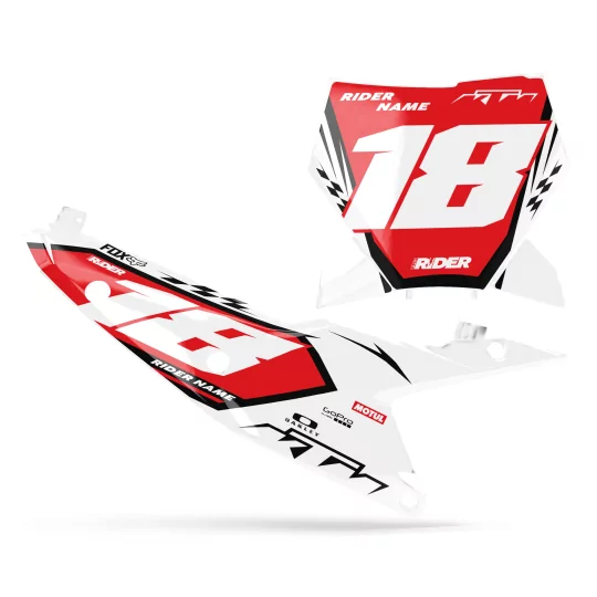 Kit adesivos moto KIT ADESIVOS FUNDOS DE PLACAS PERSONALIZADOS KTM SAYAN