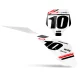 grafiche moto GRAFICHE FONDI TARGA PERSO STARK FUTURE Flux White Black