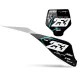 Kit déco moto KIT DECO FONDS DE PLAQUES PERSO STARK FUTURE Fuego Black