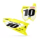 DEKOR Motorrad DEKOR FONDS DE PLAQUES PERSO SUZUKI Contact White Yellow