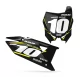 STICKERSET motorstickers STICKERSET NUMMERPLAAT ACHTERGRONDEN PERSO SUZUKI Mount Black