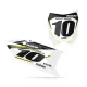 DEKOR Motorrad KIT DECO FONDS DE PLAQUES PERSO SUZUKI Mount White