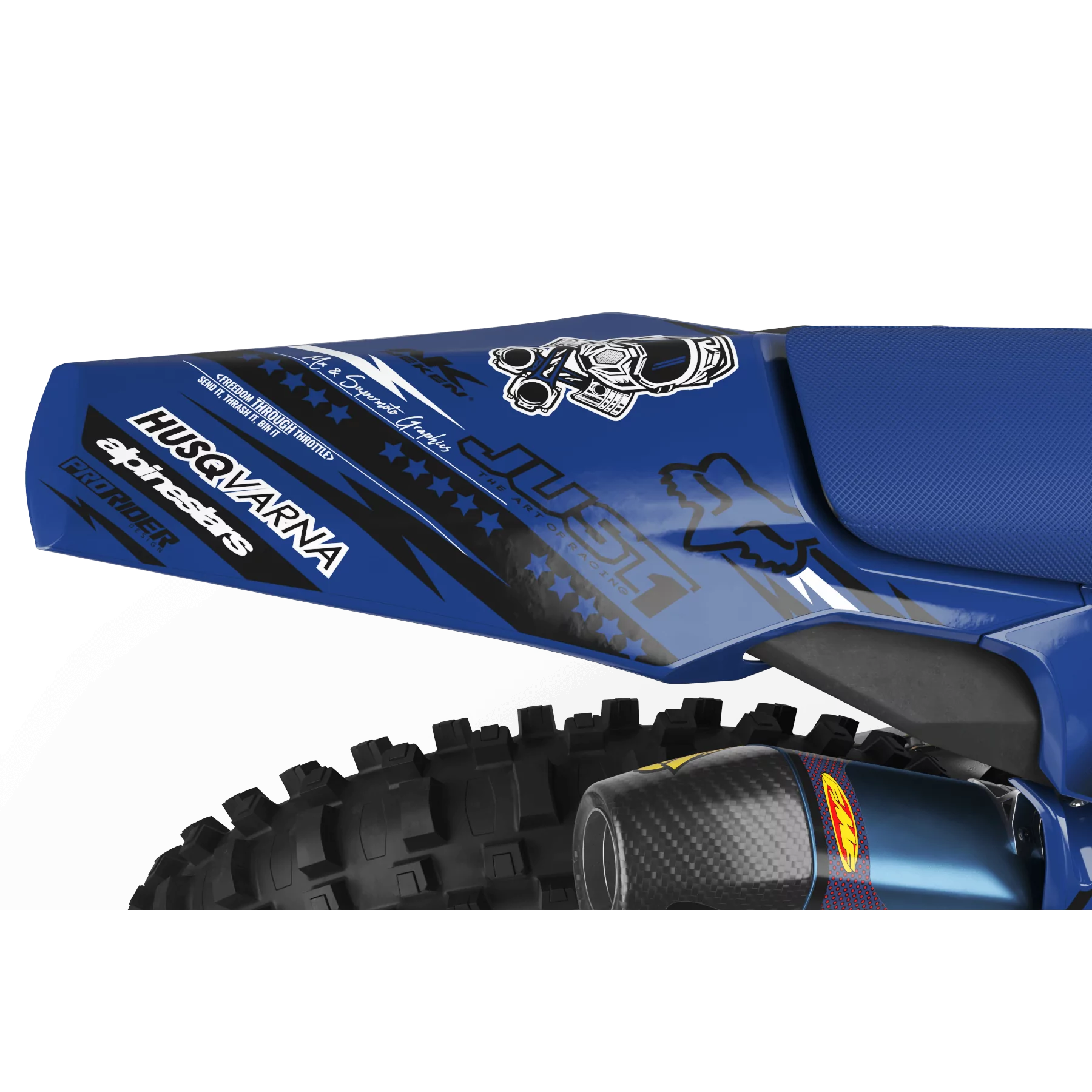 Kit adesivos moto KIT ADESIVOS Motocross HUSQVARNA JUST1 DARK BLUE