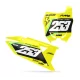 STICKERSET motorstickers STICKERSET NUMMERPLAAT ACHTERGRONDEN PERSO SUZUKI Blaze Black Yellow